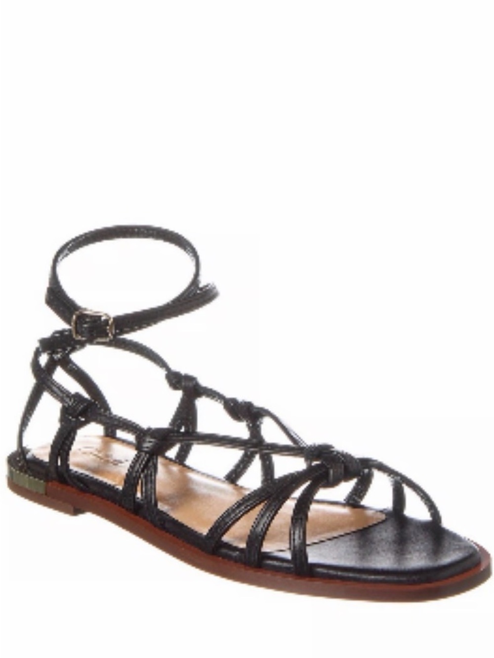 Chloe Black Strappy Ankle Buckle
